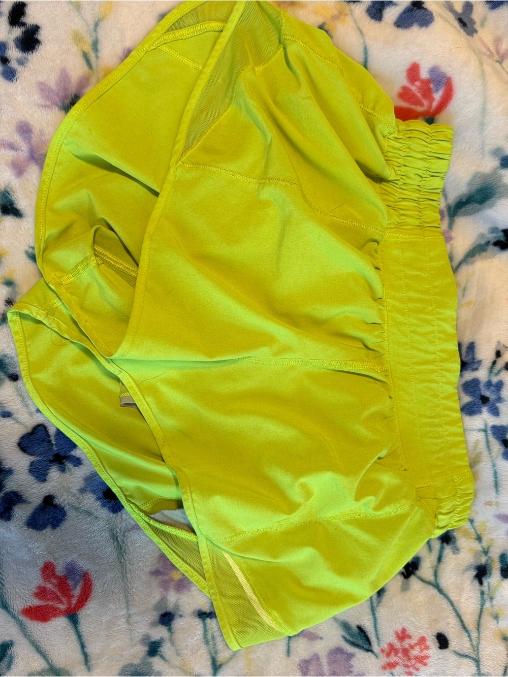 Lululemon athletica Neon Yellow Running Shorts